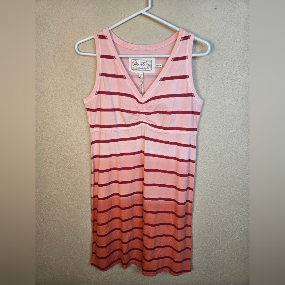 Aventura Lidell Striped Mini Dress in Blooming Dahlia Medium (6483)